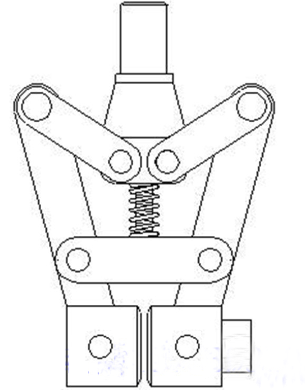 杠桿式自夾緊拉伸夾具結構