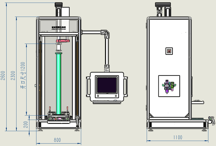 壓力測試機尺寸